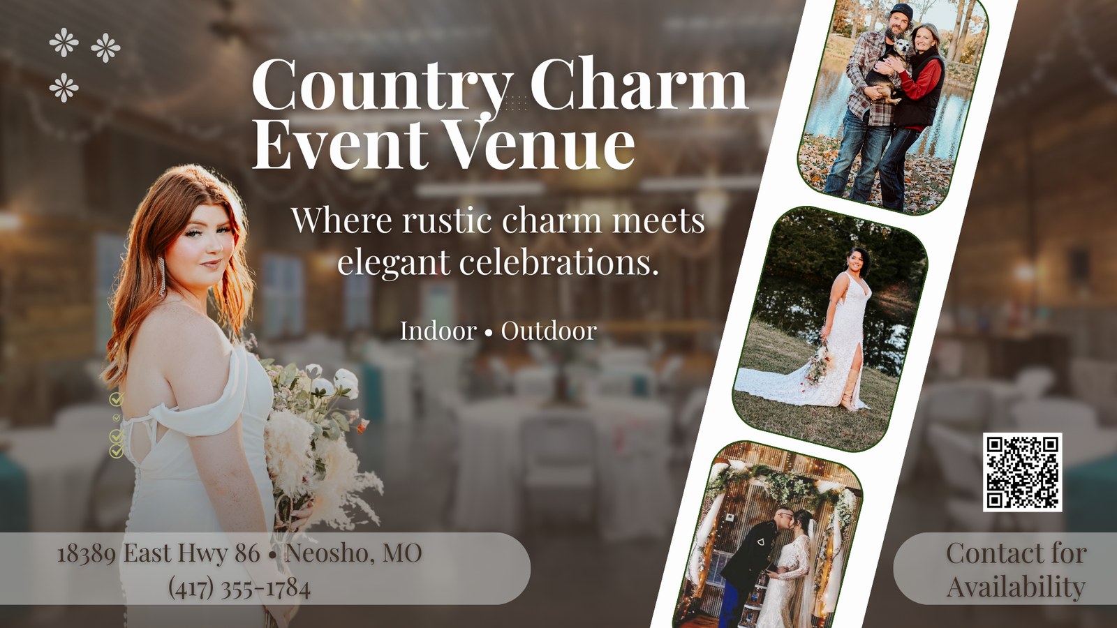 Country Charm Event Venue BrightLoop ad