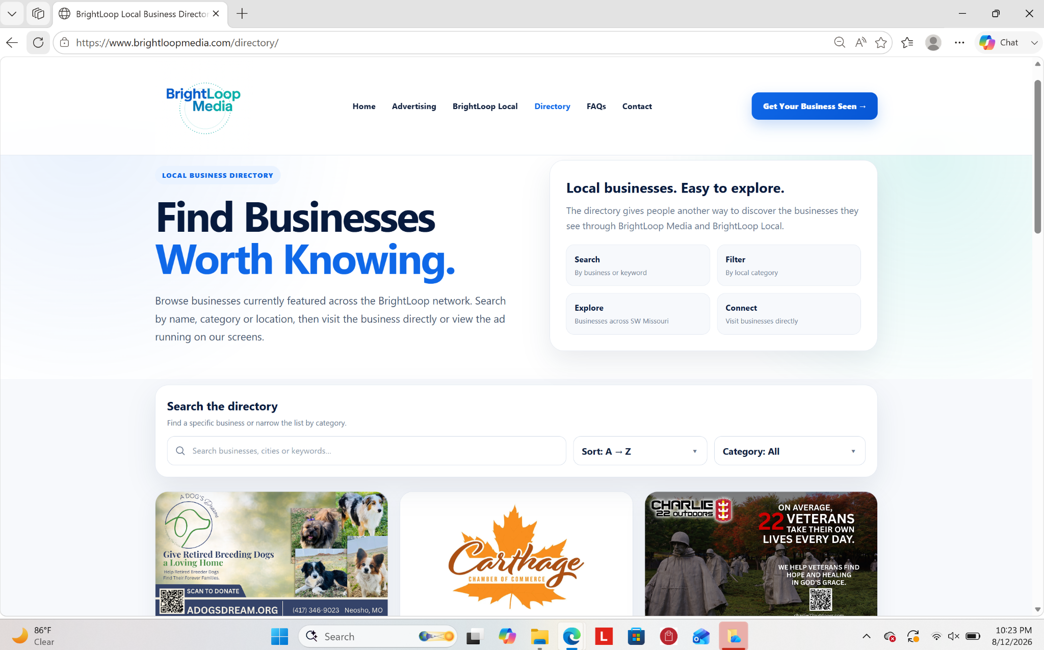 BrightLoop Local online business directory
