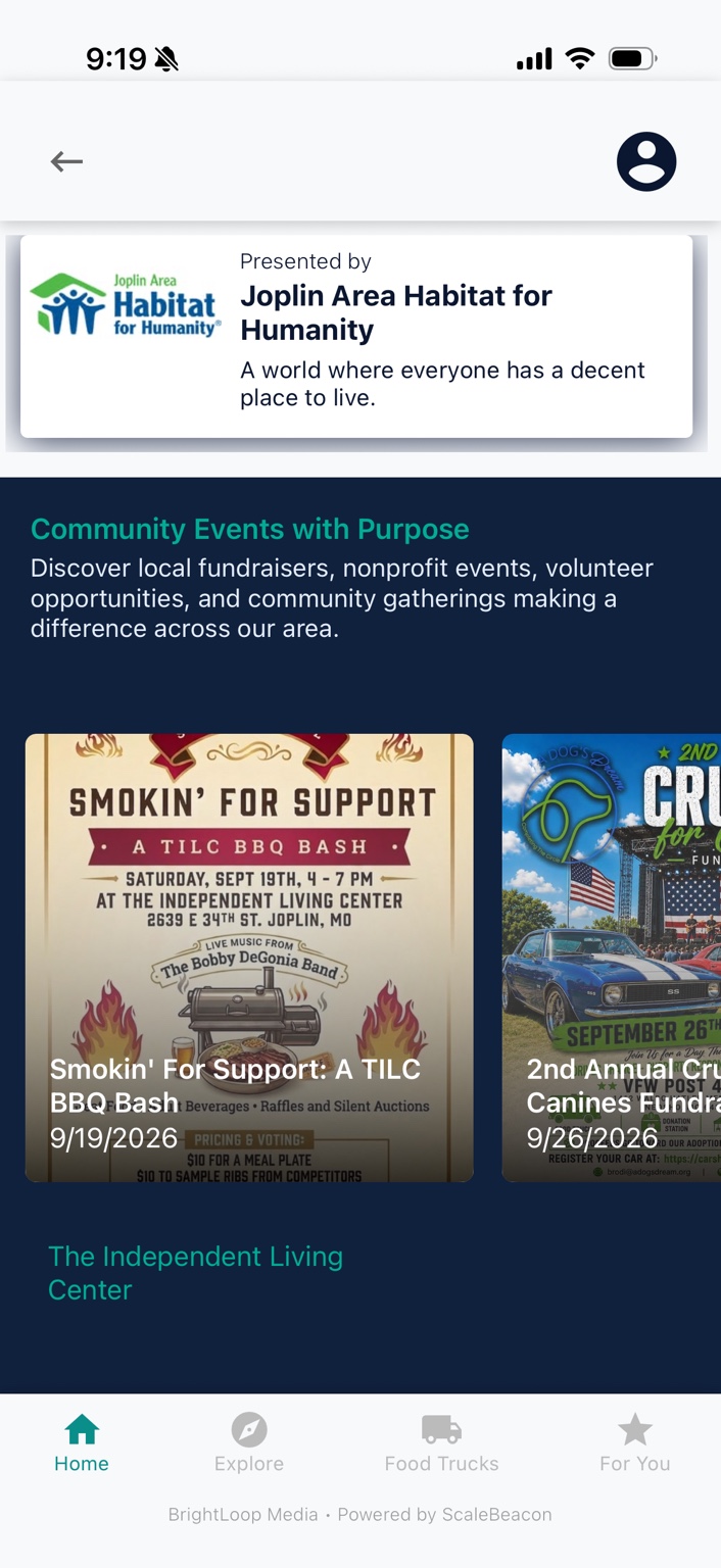 Community events with purpose inside BrightLoop Local